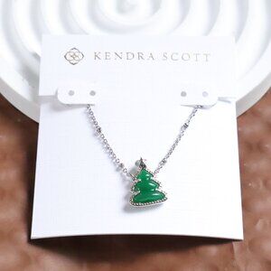 Kendra Scott Silver Short Necklace - Holiday Tree